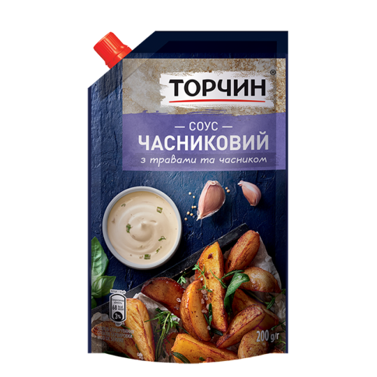 Соус Часниковий Торчин, 200 г "Родинна ковбаска"