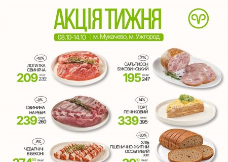 Знижки в магазинах міста Ужгород