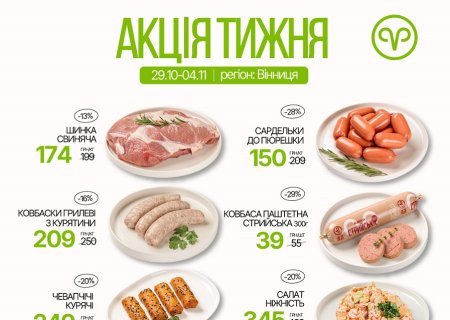 Знижки в магазинах міста Вінниця