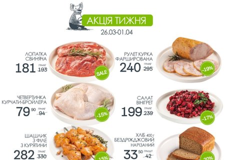 Знижки в магазинах міста Львів