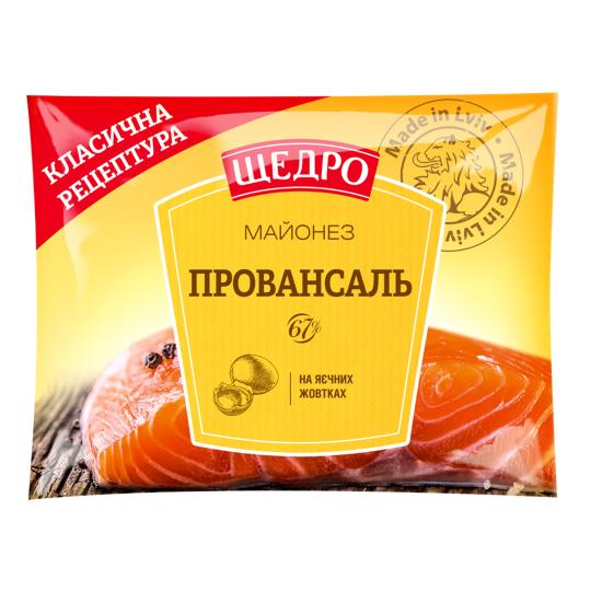 Майонез Провансаль 67% 190г ТМ Щедро "Родинна ковбаска"