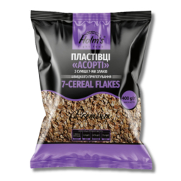 Пластівці Асорті з суміші 7-ми злаків 400г Holm's light food