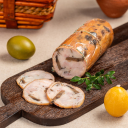 Рулет з грибами запечений