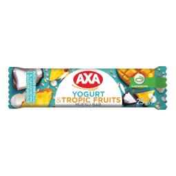 Батончик зі смаком йогурту тропічні фрукти 25 г, AXA 
